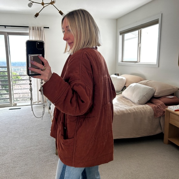 7115 by SZEKI Signature Sumo Puffer Corduroy Rust Brown - Picture 3 of 5